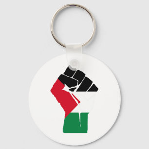 Porte-clés Résiste au drapeau palestinien - Libérez la Palest