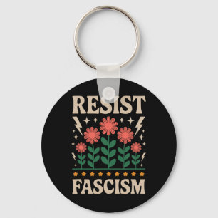 Porte-clés Résister à la protestation contre le fascisme Trum