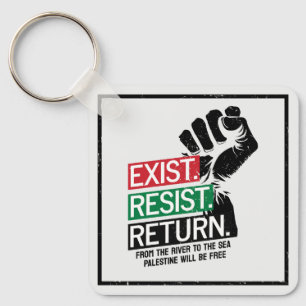 Porte-clés Résister au retour existant La Palestine sera libr