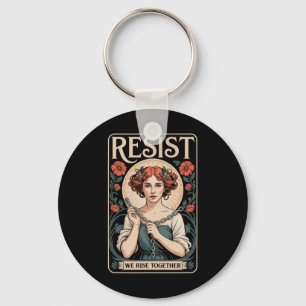 Porte-clés Résister Nouveau Mucha Anti-trump Femmes Féministe