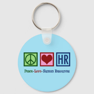 Porte-clés Ressources humaines heure d'amour de paix