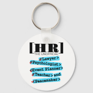 Porte-clés Ressources humaines RH non officielles amusantes