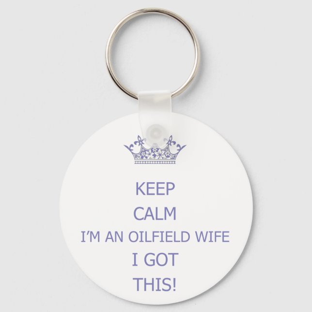 Porte-clés Restez calme (Recto)