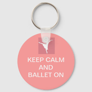 Porte-clés Restez calme et ballet