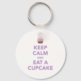 Porte-clés Restez Calme Et Mangez Un Cupcake