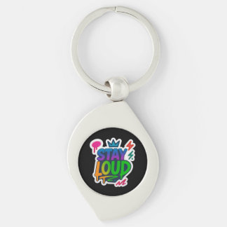 Porte-clés Restez forte Graffiti Neon