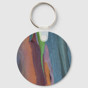 Porte-clés Résumé d'arbre à gomme arc-en-ciel