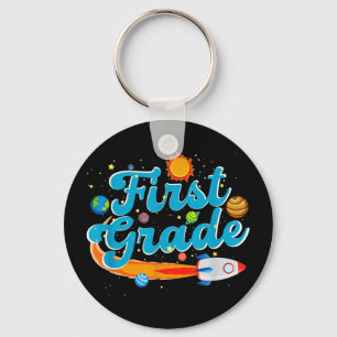 Porte-clés Retour à l'école enseignant d'espace extra-atmosph