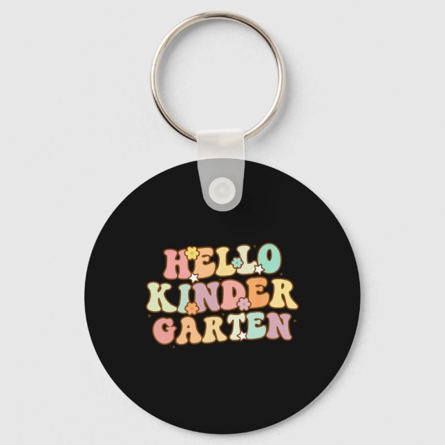 Porte-clés Retour À L'École Hello Kindergarten Pour Enfants B (Recto)