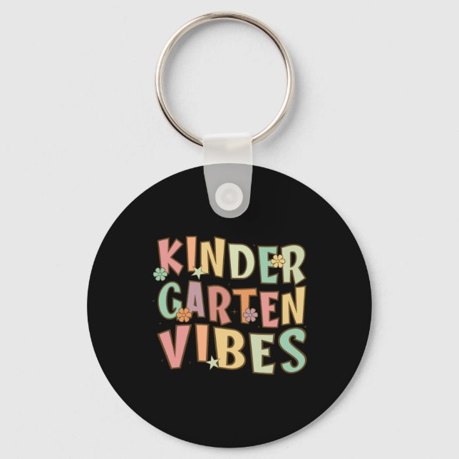 Porte-clés Retour À L'École Maternelle Vibes Retro Enseignant (Recto)
