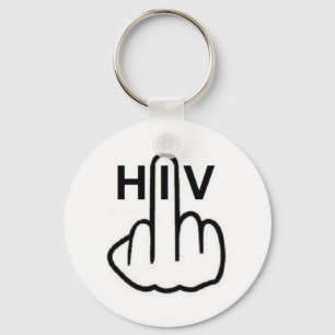 Porte-clés Retourner sur le VIH porte - clé