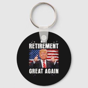 Porte-clés Retraité 2025 Retraite 2025 Retraite 2025 Trump