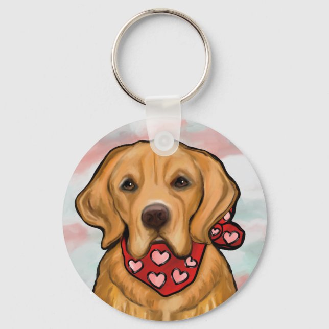 Porte-clés Retriever doré (Recto)