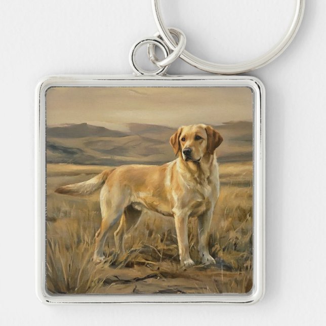 Porte-clés Retriever du Labrador (Devant)