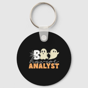Porte-clés Retro Aba Therapist Bcba Halloween Ghost Boo Havio