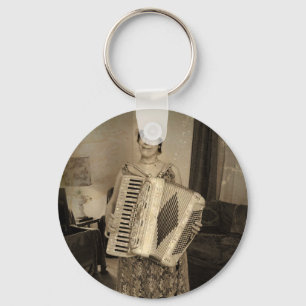 Porte-clés Retro Accordion Girl