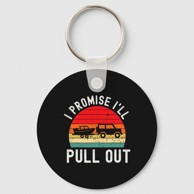 Porte-clés Rétro Boat Hommes Drôle Bateau Capitaine Hate Pull (Recto)