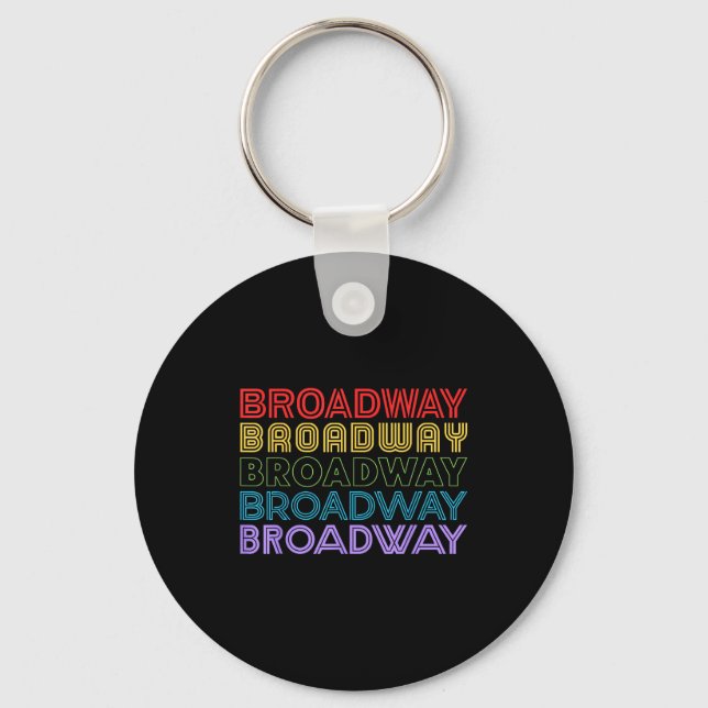 Porte-clés Retro Broadway Music Lover Theatre Musical Theater (Recto)