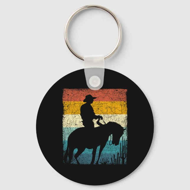 Porte-clés Retro Cowboy (Recto)