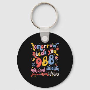 Porte-clés Retro Demain A Besoin De Vous 988 Prévention Du Su
