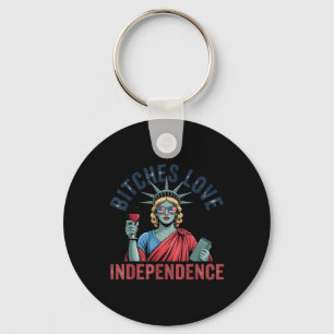 Porte-clés Rétro Es Amour Indépendance Drôle 4 Juillet