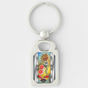 Porte-clés Rétro flipper drôle