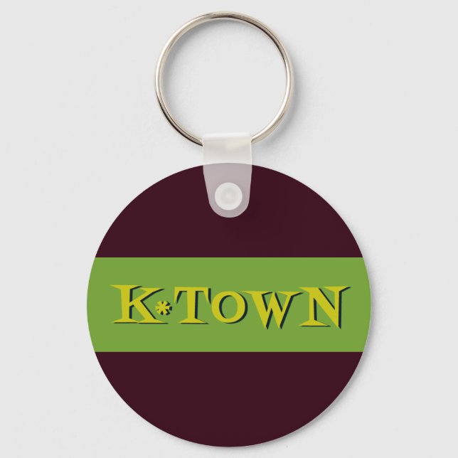Porte-clés Rétro K*Town Avocado Gold (Recto)