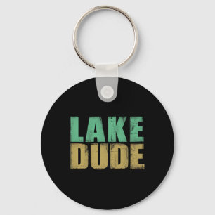 Porte-clés Retro Lake Dude Bateau Fun Lake Life Lake Life Lak