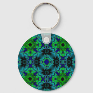 Porte-clés Retro Margeriten - Artdeco in grün blau schwarz