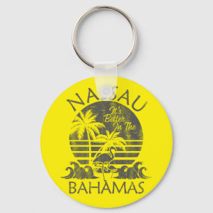 Porte-clés Retro Nassau Bahamas Vacances Bahamas Cruise