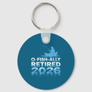 Porte-clés Rétro O-poisson-nallement Retraité 2026 Pêcheur Pê