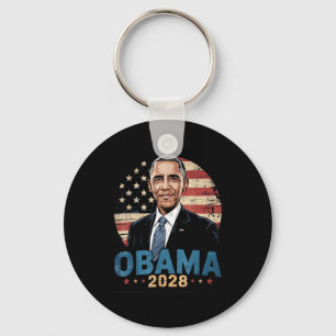 Porte-clés Retro Obama Président Vintage 2028 Obama