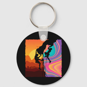 Porte-clés Retro Rock Climbing Bouldering Wall