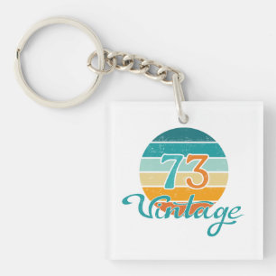 Porte-clés Retro Sunset 73 Vintage en détresse