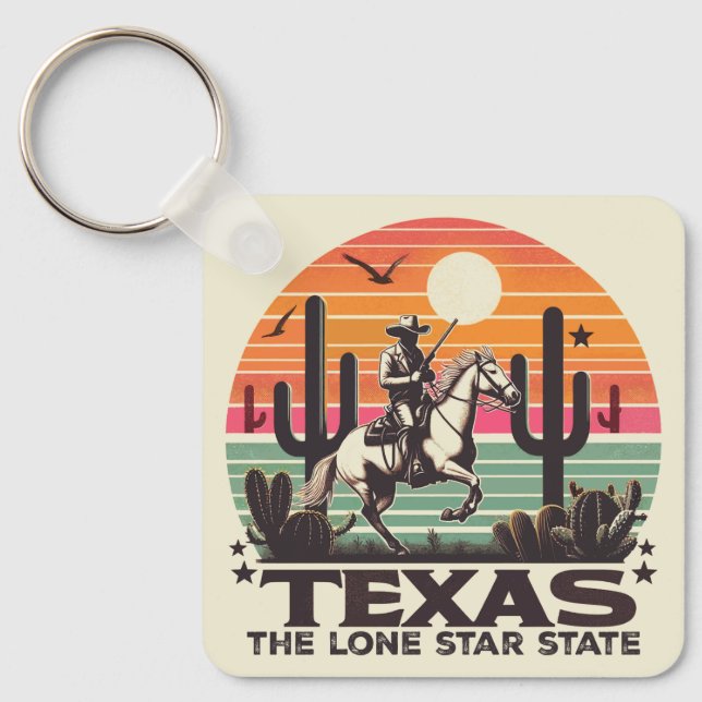 Porte-clés Retro Texas (Recto)