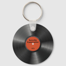 Retro Vinyl Record Personnalisé Artiste Bande Favo