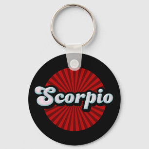 Porte-clés Rétro Zodiaque Scorpion