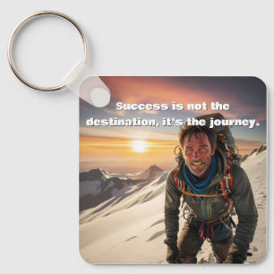 Porte-clés Réussite et travail acharné Alpiniste Motivation