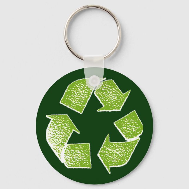 Porte-clés réutiliser le signe vert (Recto)