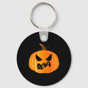 Porte-clés Reva Nom Citrouille personnalisé Halloween personn