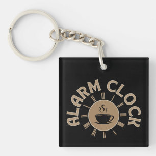 PORTE-CLÉS RÉVEIL RÉTRO AMATEUR DE CAFE DU MATIN