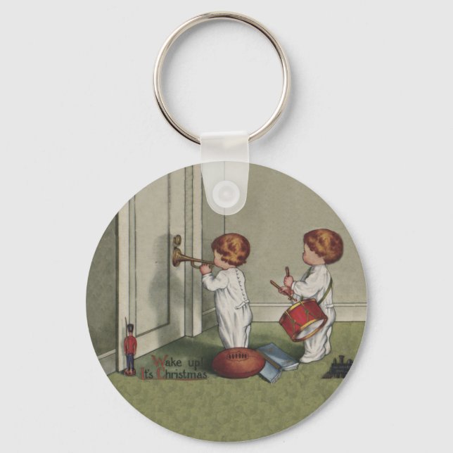 Porte-clés Réveillez-vous son joli enfant de Noël (Recto)