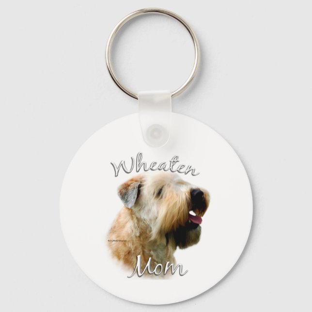 Porte-clés Revêtu doux Roue Terrier Maman 2 (Recto)