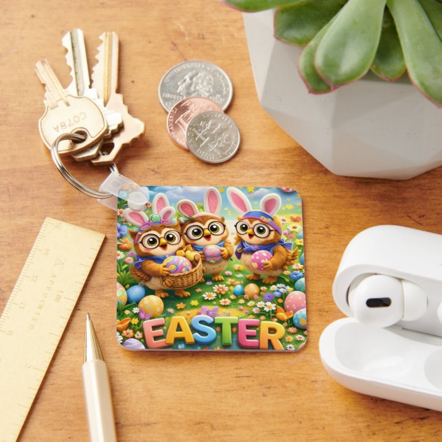 Porte-clés rex hoot keyring easter style (Bureau)