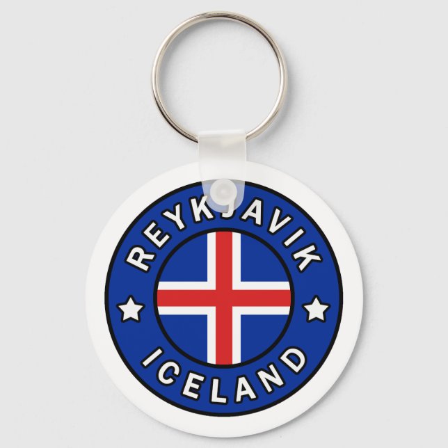 Porte-clés Reykjavik Islande (Recto)