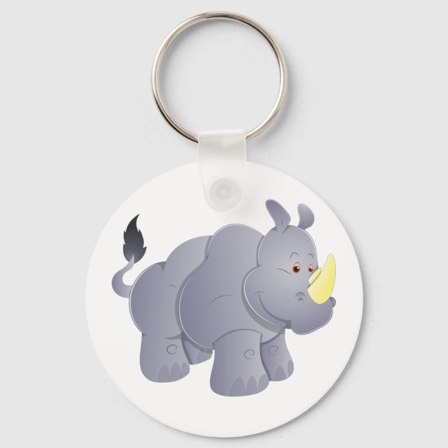 Porte-clés Rhino rhinoceros (Recto)