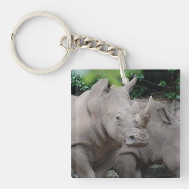 Porte-clés Rhinocéros amical (Devant)
