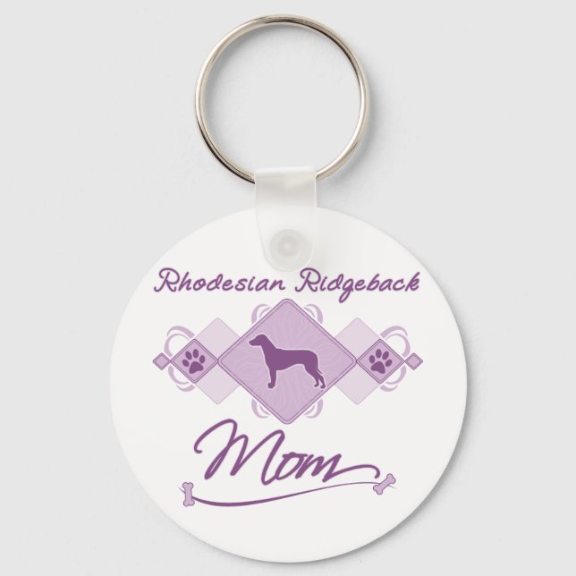 Porte-clés Rhodesian Ridgeback Maman (Recto)