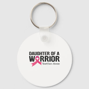 Porte-clés Ribbon Fille D'Un Guerrier Cancer Du Sein