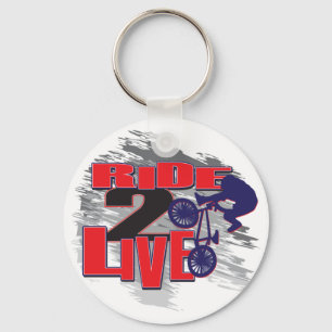 Porte-clés Ride 2 Live 2 Ride BMX rider